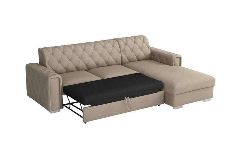Denegal 3-sits Hörnbäddsoffa Mörkgrön - Möbler - Vardagsrum - Bäddsoffor - Hörnbäddsoffa