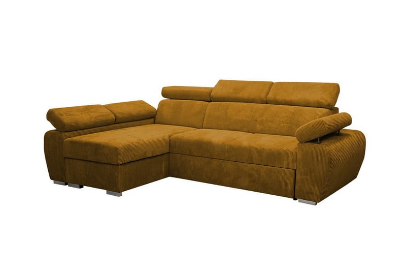 Denegal 3-sits Hörnbäddsoffa Mörkgul - Möbler - Vardagsrum - Bäddsoffor - Hörnbäddsoffa