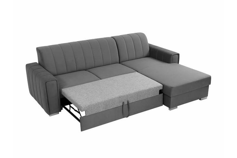 Denegal 3-sits Hörnbäddsoffa Svart - Möbler - Vardagsrum - Bäddsoffor - Hörnbäddsoffa