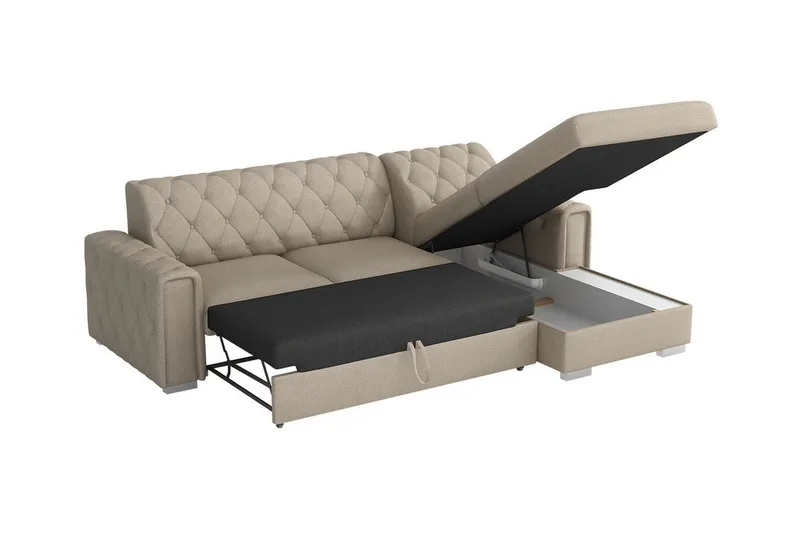 Denegal 3-sits Hörnbäddsoffa - Möbler - Vardagsrum - Bäddsoffor - Hörnbäddsoffa