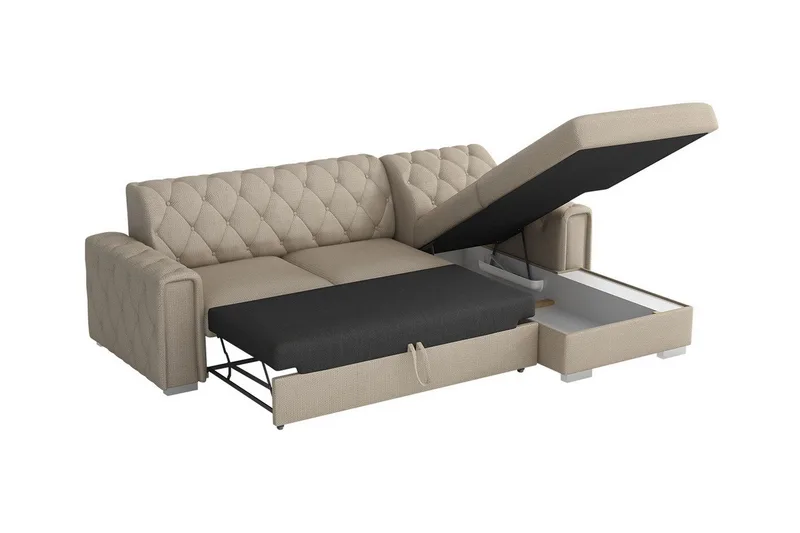 Denegal 3-sits Hörnbäddsoffa - Möbler - Vardagsrum - Bäddsoffor - Hörnbäddsoffa