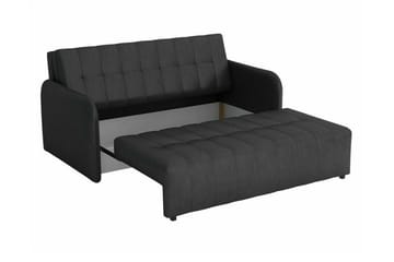 Denegal 3-sits Rektangulär Bäddsoffa 152x196 cm med Förvaring i Tyg - Grå - Möbler - Vardagsrum - Bäddsoffor