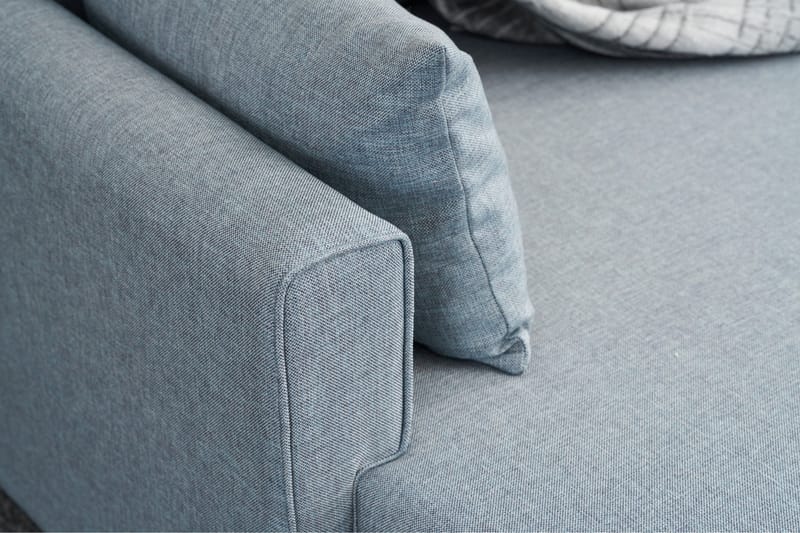DENMARK Bäddsoffa med Divan Höger Blå/Brun - Möbler - Vardagsrum - Bäddsoffor