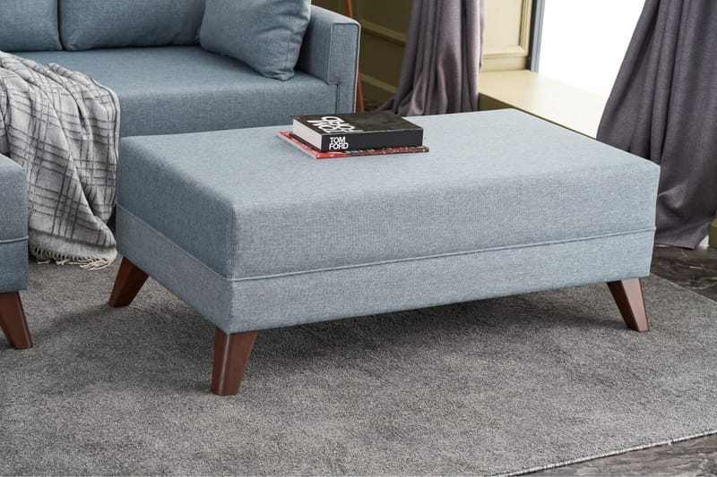DENMARK Bäddsoffa med Divan Höger Blå/Brun - Möbler - Vardagsrum - Bäddsoffor