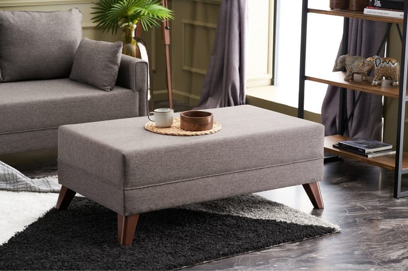 DENMARK MINI Bäddsoffa med Divan Vänster Brun - Bäddsoffor - Bäddsoffa divan