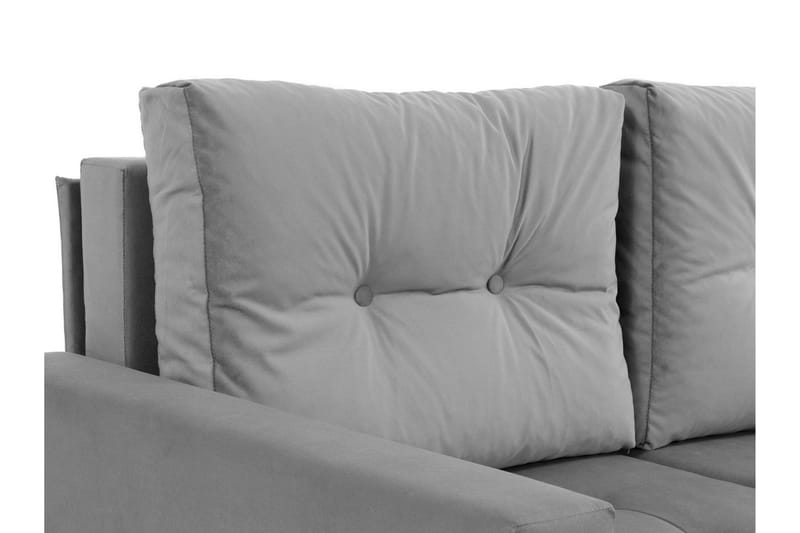 Devendra Bäddsoffa m. Divan 3-sits med Förvaring Grå - Grå - Möbler - Vardagsrum - Bäddsoffor