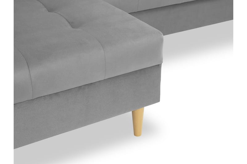 Devendra Bäddsoffa m. Divan 3-sits med Förvaring Grå - Grå - Möbler - Vardagsrum - Bäddsoffor