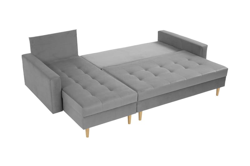 Devendra Bäddsoffa m. Divan 3-sits med Förvaring Grå - Grå - Möbler - Vardagsrum - Bäddsoffor