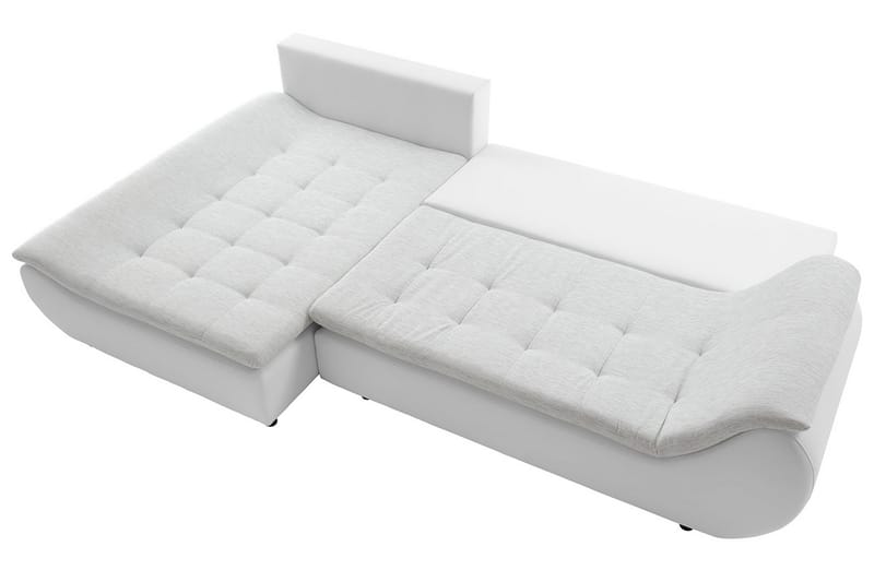 DEVERS L-Bäddsoffa Vänster Vit/Beige - Vit/Beige - Möbler - Vardagsrum - Bäddsoffor