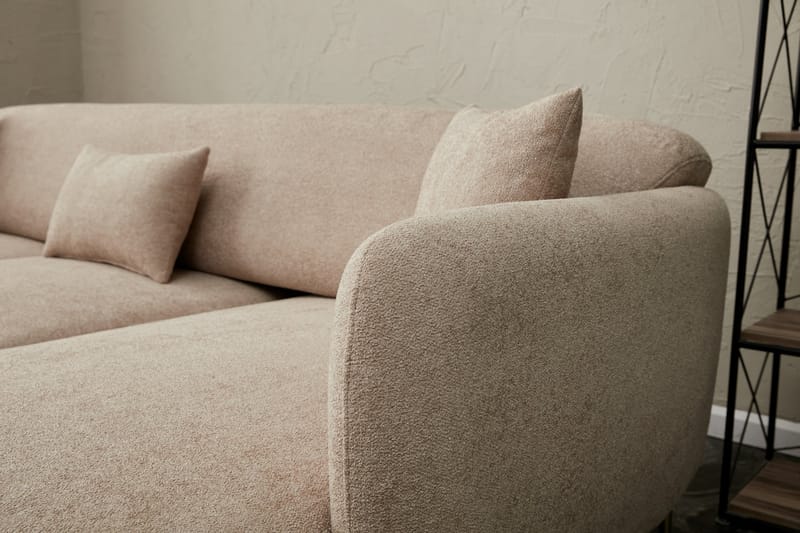 Devika Bäddsoffa m. Divan 4-sits Beige - Möbler - Vardagsrum - Bäddsoffor