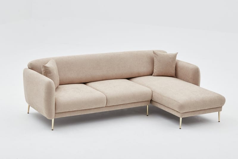 Devika Bäddsoffa m. Divan 4-sits - Beige - Möbler - Vardagsrum - Bäddsoffor