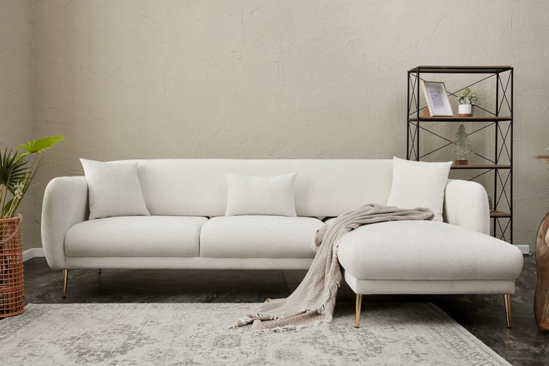 Devika Bäddsoffa m. Divan 4-sits Ljusbeige - Möbler - Vardagsrum - Bäddsoffor