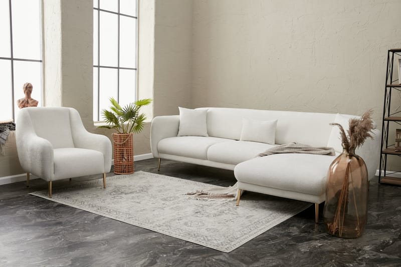 Devika Bäddsoffa m. Divan 4-sits Ljusbeige - Möbler - Vardagsrum - Bäddsoffor