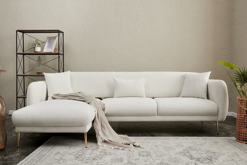 Devika Bäddsoffa m. Divan 4-sits Ljusbeige - Möbler - Vardagsrum - Bäddsoffor