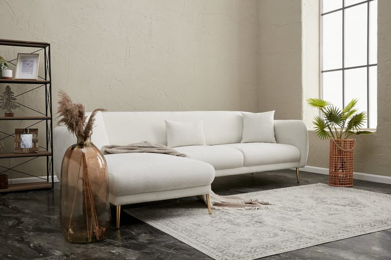 Devika Bäddsoffa m. Divan 4-sits Ljusbeige - Möbler - Vardagsrum - Bäddsoffor