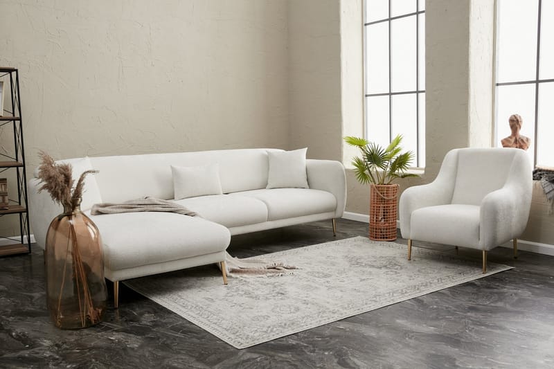 Devika Bäddsoffa m. Divan 4-sits Ljusbeige - Möbler - Vardagsrum - Bäddsoffor