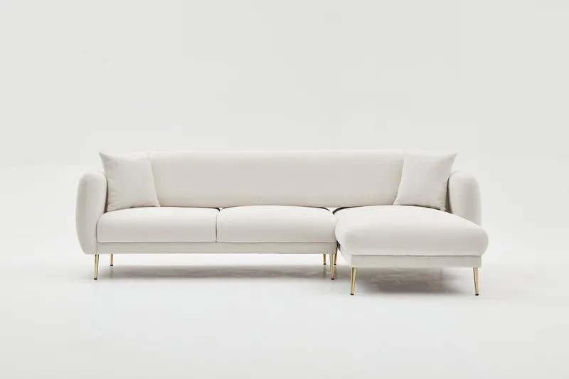 Devika Bäddsoffa m. Divan 4-sits, Ljusbeige