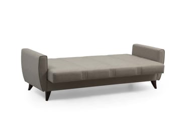 Dewan 3-sits Längsbäddad Bäddsoffa 96x183 cm med Förvaring i Linne - Beige - Möbler - Vardagsrum - Bäddsoffor