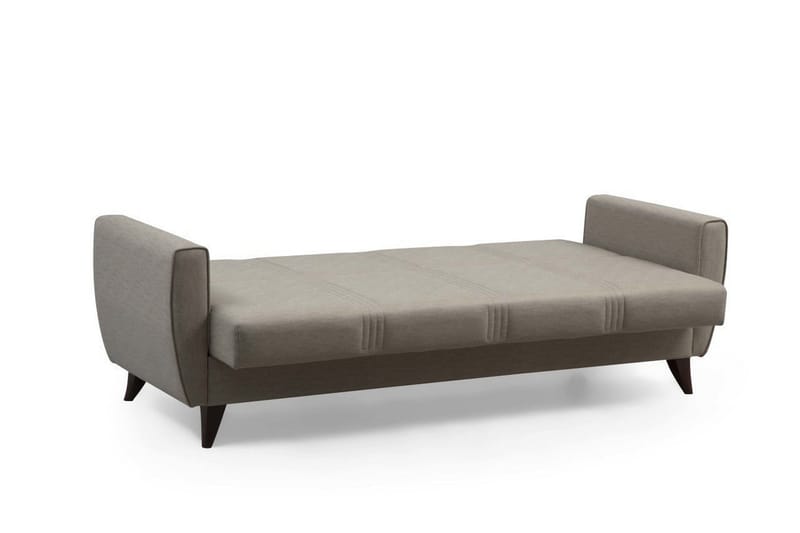 Dewan 3-sits Längsbäddad Bäddsoffa 96x183 cm med Förvaring i Linne - Beige - Möbler - Vardagsrum - Bäddsoffor