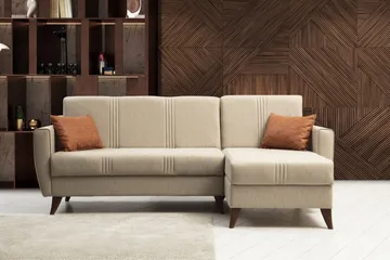 Dewan Bäddsoffa m. Divan 3-sits - Beige - Möbler - Vardagsrum - Bäddsoffor