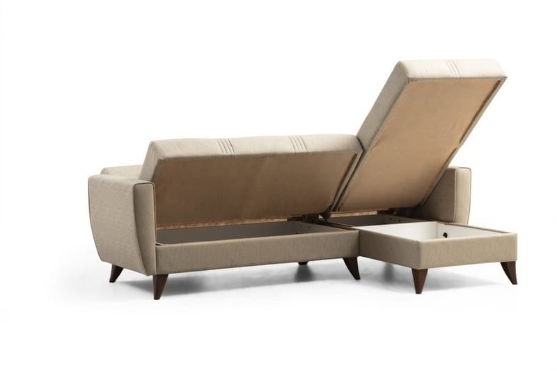 Dewan Bäddsoffa m. Divan 3-sits - Beige - Möbler - Vardagsrum - Bäddsoffor