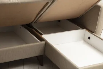 Dewan Bäddsoffa m. Divan 3-sits - Beige - Möbler - Vardagsrum - Bäddsoffor