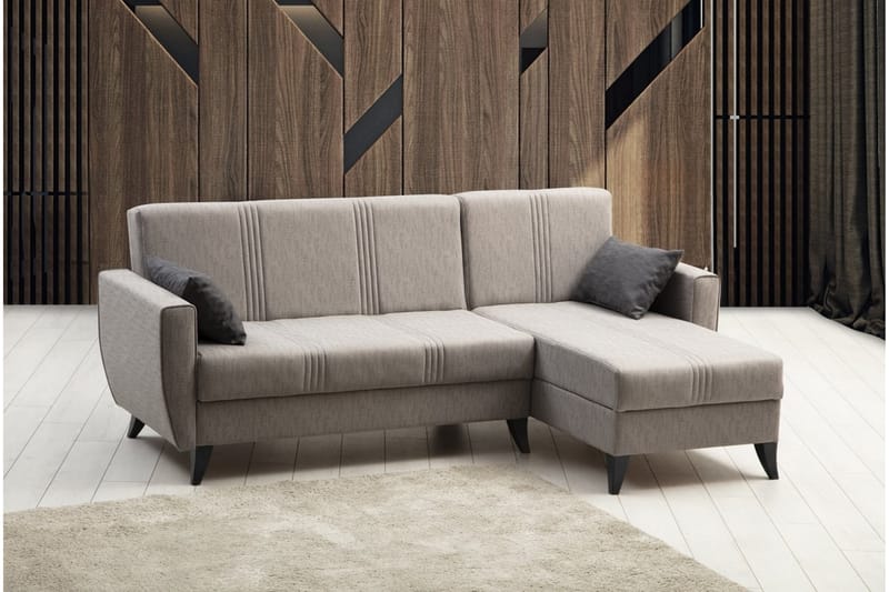 Dewan Bäddsoffa m. Divan 3-sits Ljusgrå - Möbler - Vardagsrum - Bäddsoffor