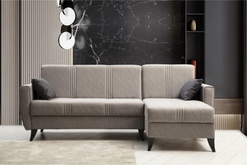 Dewan Bäddsoffa m. Divan 3-sits Ljusgrå - Möbler - Vardagsrum - Bäddsoffor
