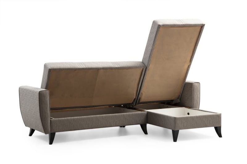 Dewan Bäddsoffa m. Divan 3-sits Ljusgrå - Möbler - Vardagsrum - Bäddsoffor