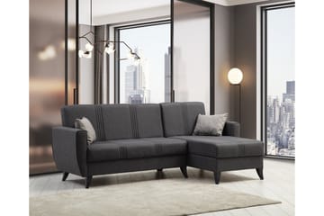 Dewan Bäddsoffa m. Divan 3-sits Mörkgrå - Möbler - Vardagsrum - Bäddsoffor