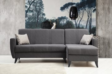 Dewan Bäddsoffa m. Divan 3-sits Mörkgrå - Möbler - Vardagsrum - Bäddsoffor