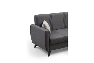 Dewan Bäddsoffa m. Divan 3-sits Mörkgrå - Möbler - Vardagsrum - Bäddsoffor