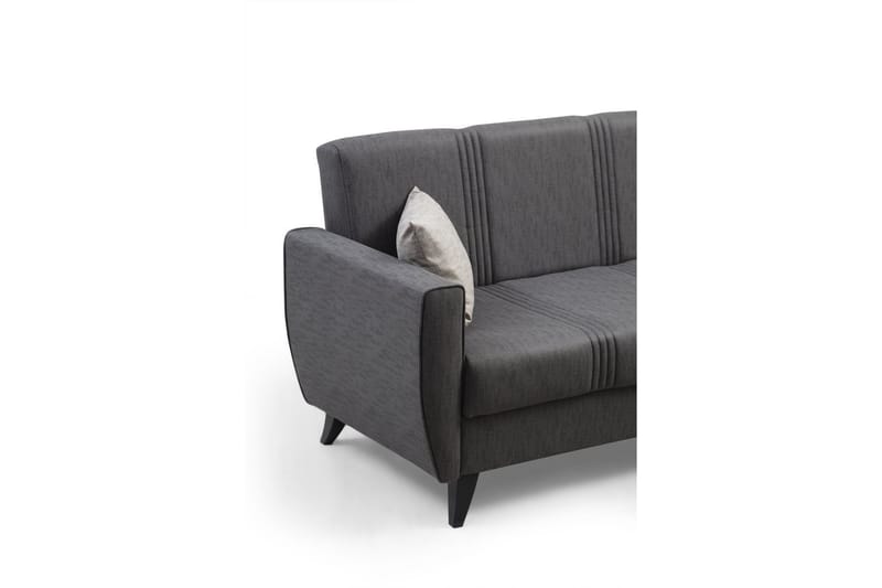 Dewan Bäddsoffa m. Divan 3-sits Mörkgrå - Möbler - Vardagsrum - Bäddsoffor