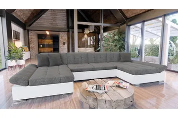 Dewitt 3-sits Bäddsoffa - Grå - Möbler - Vardagsrum - Bäddsoffor - U bäddsoffa