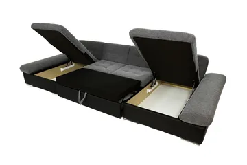 Dewitt 3-sits Bäddsoffa - Grå - Möbler - Vardagsrum - Bäddsoffor - U bäddsoffa