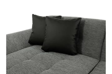 Dewitt 3-sits Bäddsoffa i Tyg - Svart - Möbler - Vardagsrum - Bäddsoffor - U bäddsoffa