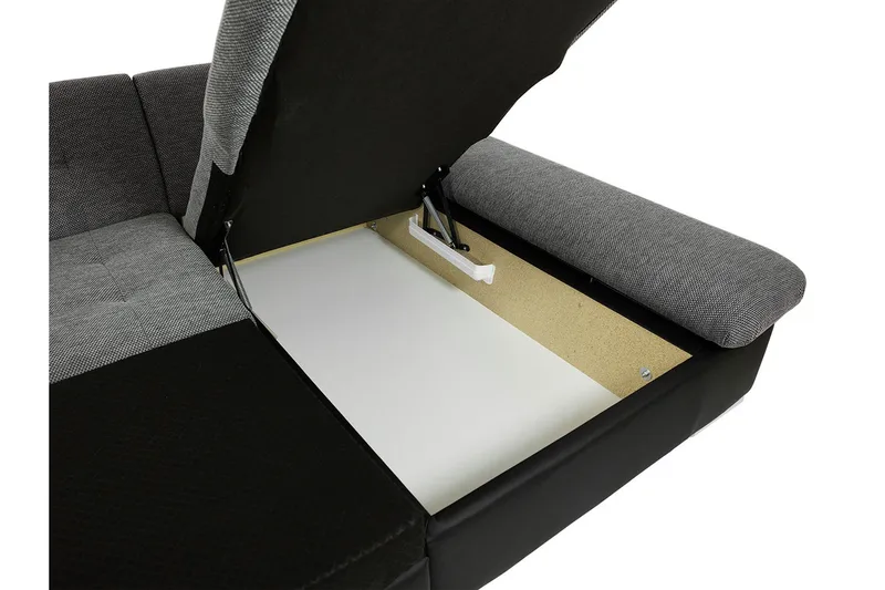 Dewitt 3-sits Bäddsoffa - Svart - Möbler - Vardagsrum - Bäddsoffor - U bäddsoffa