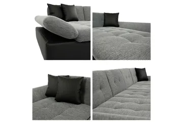 Dewitt 3-sits Bäddsoffa - Svart - Möbler - Vardagsrum - Bäddsoffor - U bäddsoffa