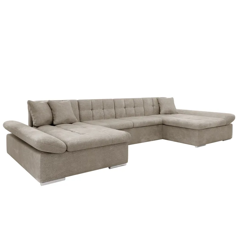 Dewitt 5-sits U-formad Bäddsoffa, Mörkbeige