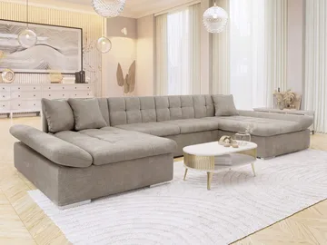 Dewitt 5-sits U-formad Bäddsoffa - Mörkbeige - Möbler - Vardagsrum - Bäddsoffor - U bäddsoffa