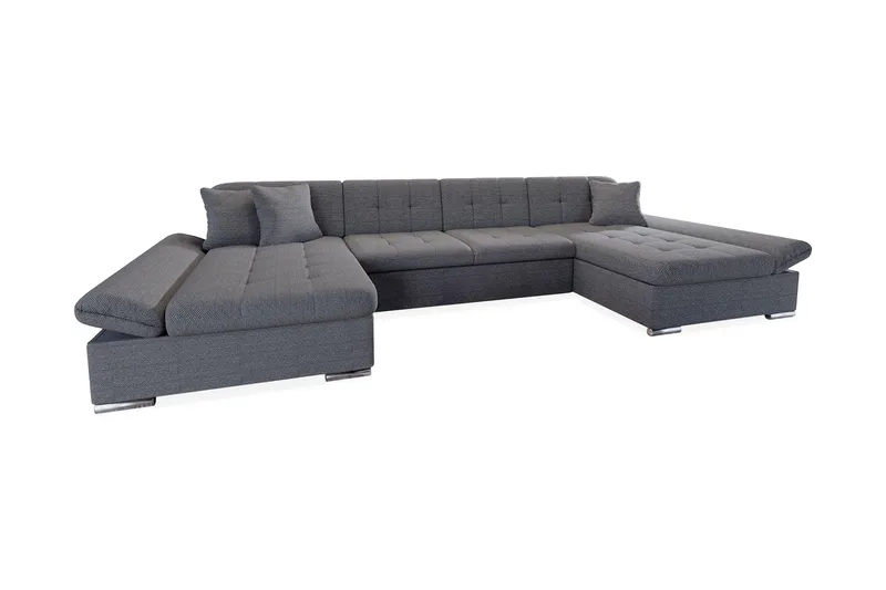 Dewitt 6-sits Bäddsoffa - Mörkgrå - Möbler - Vardagsrum - Bäddsoffor - U bäddsoffa