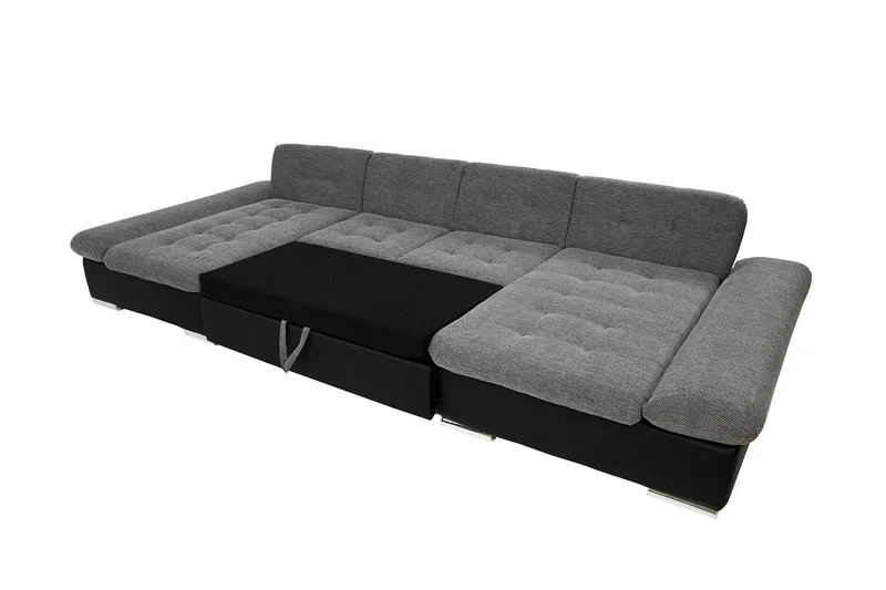 Dewitt 6-sits Bäddsoffa - Mörkgrå - Möbler - Vardagsrum - Bäddsoffor - U bäddsoffa