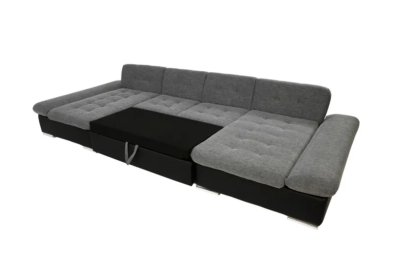 Dewitt Bäddsoffa Dubbeldivan 5-sits - Grå - Möbler - Vardagsrum - Bäddsoffor - U bäddsoffa