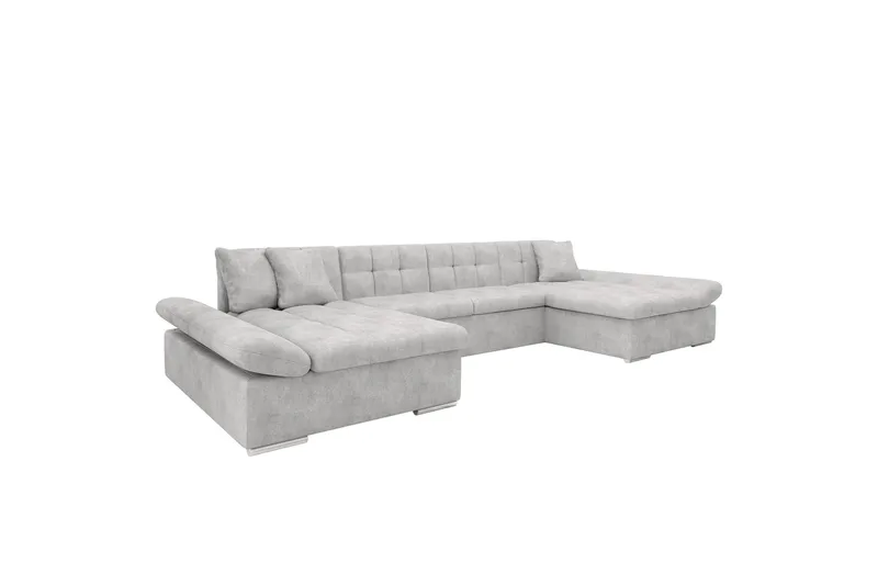 Dewitt Bäddsoffa Dubbeldivan 5-sits - Grå - Möbler - Vardagsrum - Bäddsoffor - U bäddsoffa