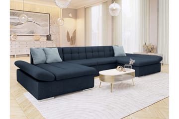 Dewitt Bäddsoffa Dubbeldivan 5-sits - Marinblå - Möbler - Vardagsrum - Bäddsoffor - U bäddsoffa