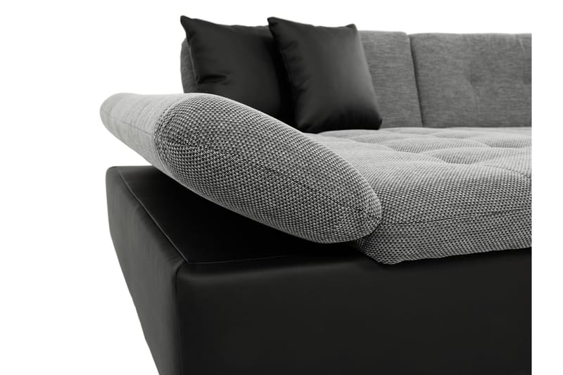 Dewitt Bäddsoffa Dubbelschäslong 4-sits i Bouclé - Grön - Möbler - Vardagsrum - Bäddsoffor - U bäddsoffa
