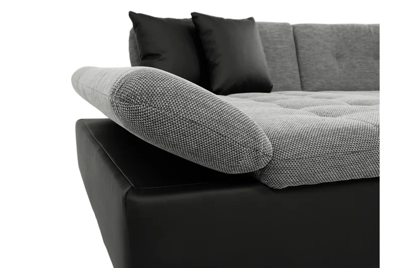 Dewitt Bäddsoffa Dubbelschäslong 4-sits i Chenille - Grön - Möbler - Vardagsrum - Bäddsoffor - U bäddsoffa