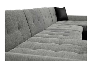 Dewitt Bäddsoffa Dubbelschäslong 4-sits i Sammet - Gul - Möbler - Vardagsrum - Bäddsoffor - U bäddsoffa