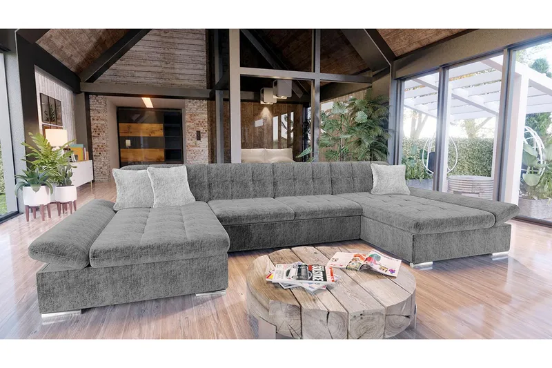 Dewitt Bäddsoffa m. Divan och Schäslong - Möbler - Vardagsrum - Bäddsoffor - U bäddsoffa