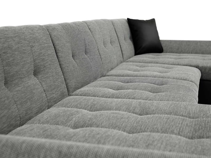 Dewitt U-formad 5-sits Bäddsoffa med förvaring - Ljusgrå - Möbler - Vardagsrum - Bäddsoffor - Hörnbäddsoffa